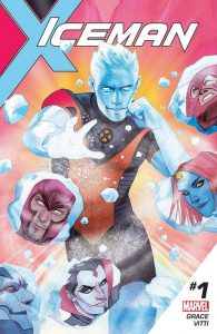 Couverture d'Iceman #1 par Kevin Wada