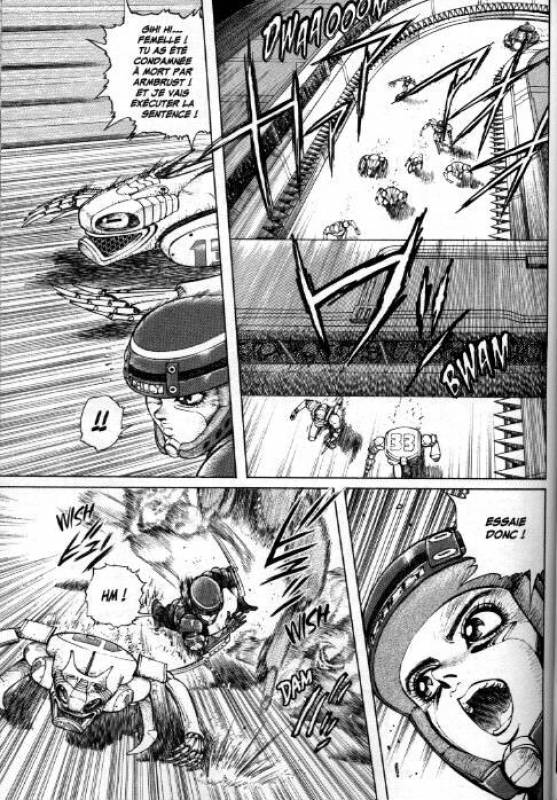 Gunnm Tome 4, p.15 : au cœur de la course