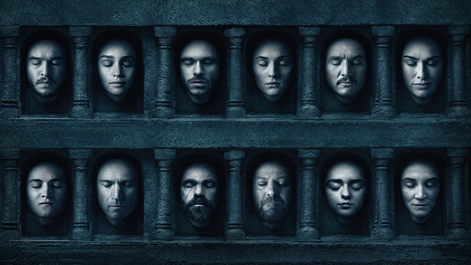 Poster montrant les nombreux personnages de la saga