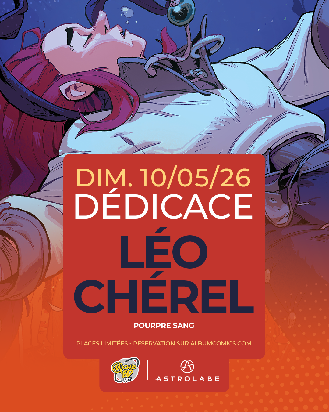 Une dédicace de Léo Chérel chez Momie BD Paris