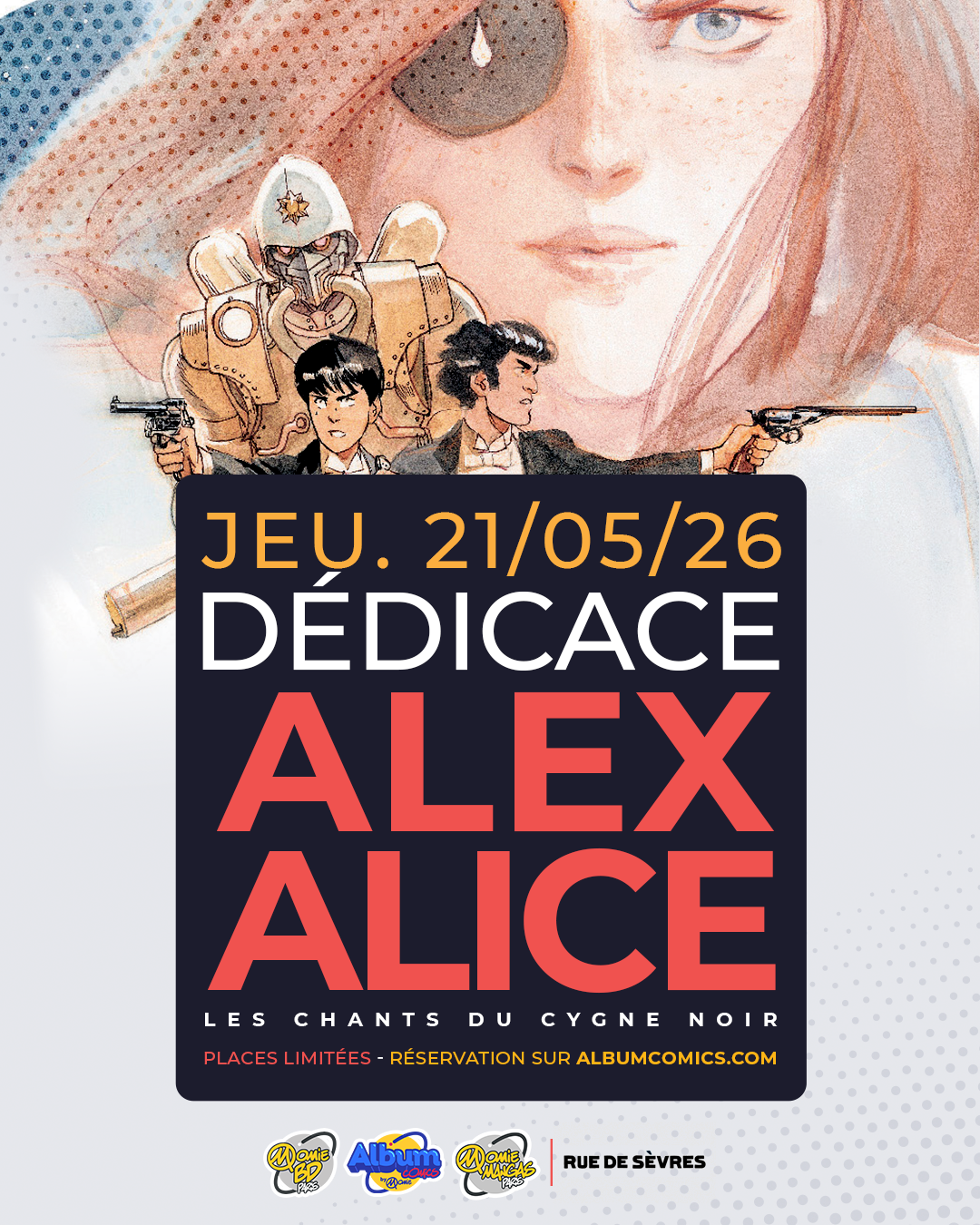 Une dédicace de Alex Alice pour Les Chants du Cygne Noir !