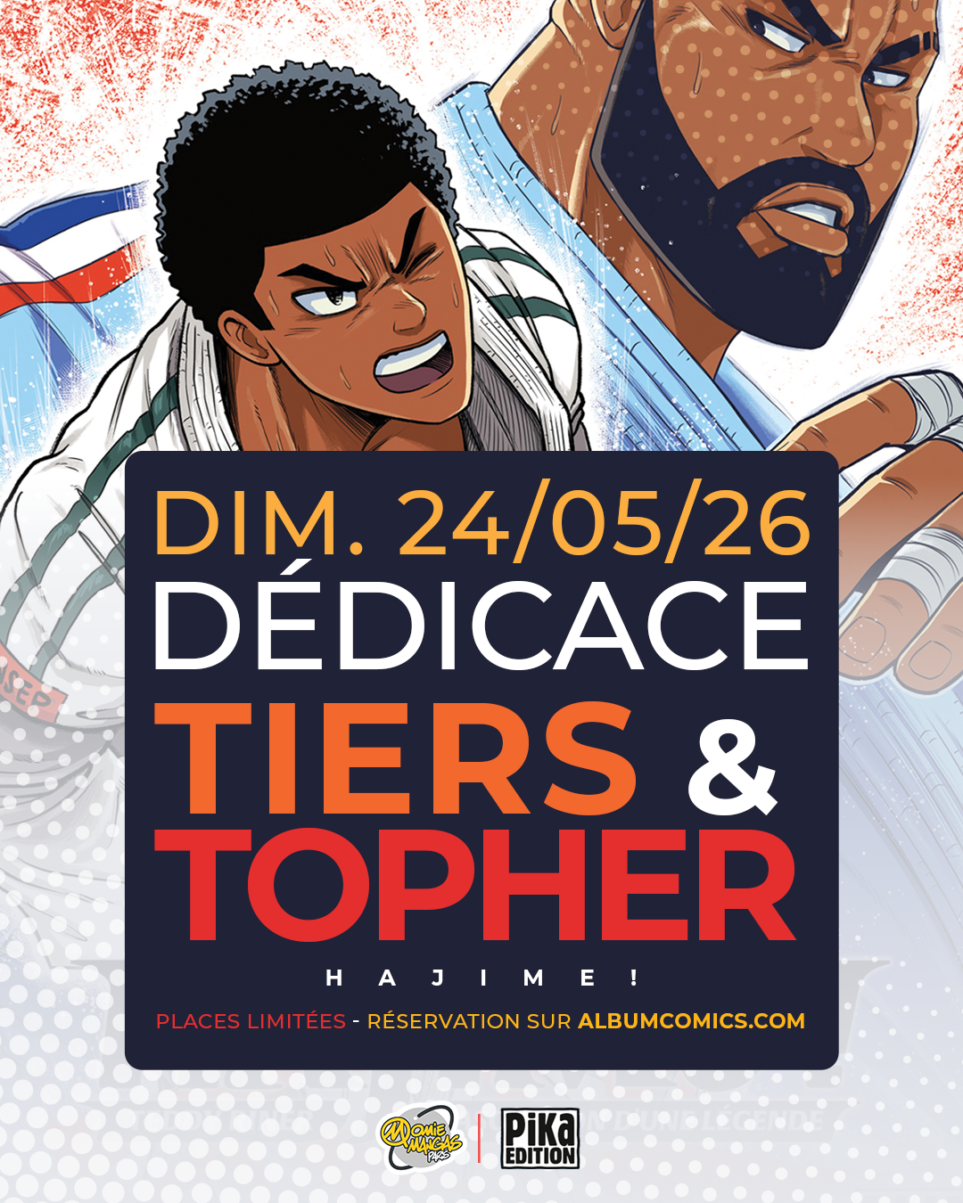 Une dédicace de Tiers et Topher pour Hajime !