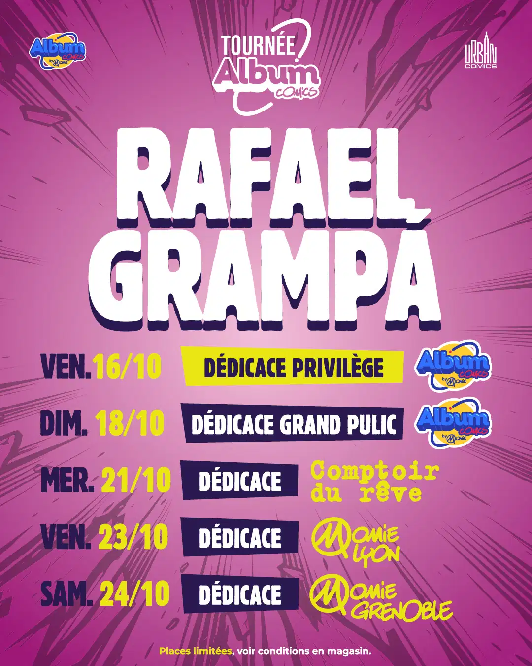 Une nouvelle Tournée Album Comics arrive !