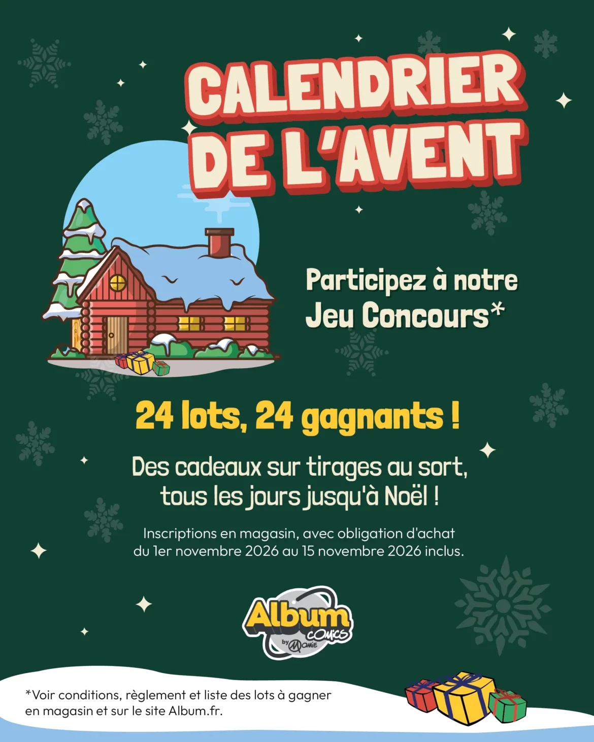 Participez à notre Jeu Concours : Calendrier de l&rsquo;Avent !